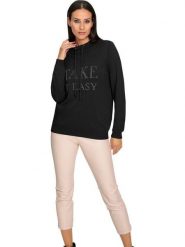 Heine Sweter w kolorze czarnym rozmiar: 46. Czarne swetry Heine, bez wzorów, z bawełny, bez ramiączek. Za 73.93 zł.