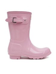 Hunter Kalosze WFS1000RGL Różowy. Czerwone kalosze Hunter, bez wzorów, z tworzywa sztucznego, bez zapięcia. Za 449.99 zł.