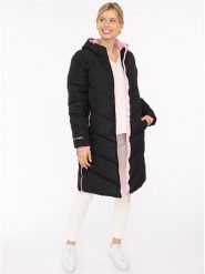 Zwillingsherz Płaszcz pikowany "Happy Vibes" w kolorze czarnym rozmiar: L. Czarne płaszcze Zwillingsherz, l, bez wzorów, bez kaptura. Za 284.15 zł.