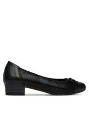 Go Soft Czółenka RST-GISEL-01 Czarny. Czarne czółenka GO SOFT, bez wzorów, ze skóry, bez obcasa, bez zapięcia. Za 199.99 zł.