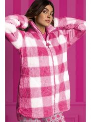 Barbie Bluza "Barbie" w kolorze różowo-białym rozmiar: L. Białe bluzy Barbie, l, bez wzorów, bez ramiączek, bez kaptura. Za 130.99 zł.