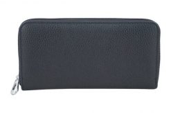 Portfel skórzany BARBERINI'S czarny D-8603-1. Czarne portfele Barberinis, bez wzorów, ze skóry. Za 169.99 zł.