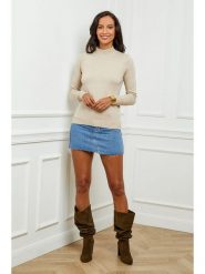 Soft Cashmere Golf w kolorze beżowym rozmiar: 34/36. Brązowe swetry Soft Cashmere, bez wzorów, z kaszmiru, klasyczne, bez ramiączek. Za 91.99 zł.