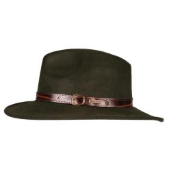 Kapelusz wełniany, składany HORKA. Zielone kapelusze Horka, bez wzorów, z wełny, eleganckie. Za 290.00 zł.