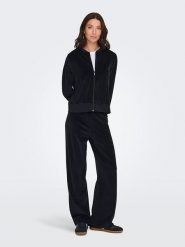 JDY Spodnie dresowe "Vida" w kolorze czarnym rozmiar: M/L32. Czarne spodnie sportowe JDY, bez wzorów, z bawełny. Za 78.47 zł.