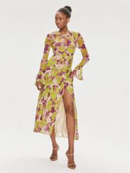 Pinko Sukienka koktajlowa 101834 A154 Zielony Regular Fit. Zielone sukienki Pinko, bez wzorów, z wiskozy, wizytowe, bez kołnierzyka, bez ramiączek. Za 2,399.00 zł.