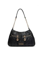 LOVE MOSCHINO Torebka JC4214PP0MKB0000 Czarny. Czarne torebki klasyczne Love Moschino, bez wzorów, ze skóry, bez dodatków. Za 519.99 zł.