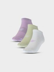 4F Skarpety casual przed kostkę (3-pack) damskie - multikolor 35-38. Skarpetki 4f, bez wzorów, z bawełny. Za 44.99 zł.