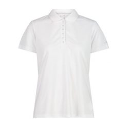 Koszulka polo damska CMP. Białe t-shirty sportowe CMP, m, bez wzorów, z materiału, bez ramiączek. Za 93.70 zł.