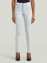 G-Star Dżinsy "3301" - Skinny fit - w kolorze błękitnym rozmiar: W26/L30. Niebieskie jeansy G-Star, l, z aplikacjami, ze skóry, klasyczne. Za 210.81 zł.