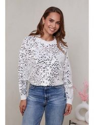 Soft Cashmere Sweter w kolorze białym rozmiar: 34/36. Białe swetry Soft Cashmere, bez wzorów, klasyczne, bez ramiączek. Za 145.26 zł.