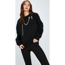 Diesel - Bluza. Czarne bluzy Diesel, l, bez wzorów, z bawełny, bez kaptura. W wyprzedaży za 539.90 zł.