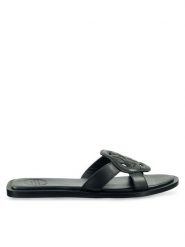 Gant Klapki 30561911 Czarny. Czarne klapki Gant, bez wzorów, ze skóry, bez obcasa, bez zapięcia. Za 279.99 zł.