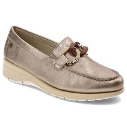 Złote Półbuty Maciejka Eleganckie Mokasyny Damskie. Żółte mokasyny Maciejka, z aplikacjami, ze skóry. Za 251.99 zł.