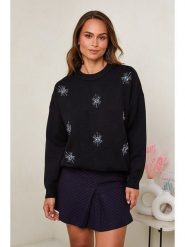 Soft Cashmere Sweter w kolorze czarnym rozmiar: 38/40. Czarne swetry Soft Cashmere, bez wzorów, klasyczne, bez ramiączek. Za 140.86 zł.
