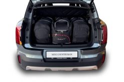 Torby Do Bagażnika Mini Countryman Mhev 2023+ 4Szt Kjust. Czarne torby podróżne KJUST, bez wzorów, z kauczuku. Za 1,221.00 zł.