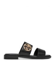 Lasocki Klapki CEO-RST-EMIE-03 Czarny. Czarne klapki Lasocki, bez wzorów, ze skóry, bez obcasa, bez zapięcia. Za 129.99 zł.