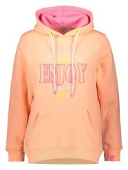 Zwillingsherz Bluza "Enjoy" w kolorze pomarańczowym rozmiar: L. Pomarańczowe bluzy Zwillingsherz, l, bez wzorów, bez ramiączek, z kapturem. Za 217.99 zł.