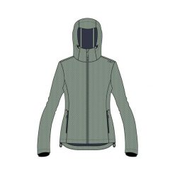 Kurtka damska turystyczna CMP 34A3096. Zielone kurtki przejściowe sportowe CMP, xs, bez wzorów, z softshellu, bez kaptura. Za 382.50 zł.