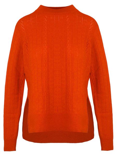 Malo Optimum Sweter w kolorze ceglanym rozmiar: XL. Czerwone swetry Malo Optimum, xl, bez wzorów, z kaszmiru, bez ramiączek. Za 379.44 zł.