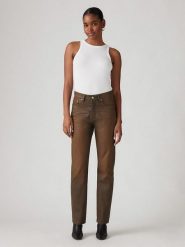Levi's Dżinsy "501" - Regular fit - w kolorze brązowym rozmiar: W33/L30. Brązowe jeansy Levi's, l, z aplikacjami, klasyczne, z podwyższonym stanem. Za 237.73 zł.