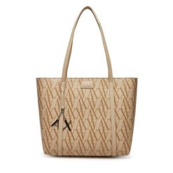 Torebka Armani Exchange. Brązowe torebki klasyczne Armani Exchange, bez wzorów, klasyczne, bez dodatków. Za 649.99 zł.
