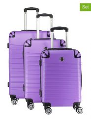 Canadian Peak 3-częściowy zestaw "Shockeak" w kolorze fioletowym rozmiar: onesize. Różowe walizki Canadian Peak. Za 404.99 zł.