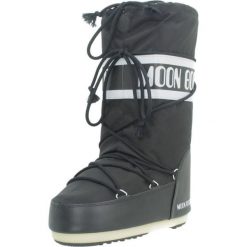 Buty Moon Boot Model Icon Nylon Kolor Czarny. Czarne buty trekkingowe Moon Boot, bez wzorów, z nylonu, bez zapięcia, trekkingowe. Za 812.99 zł.