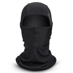 Czapka kominiarka pełna anty-UV oddychająca. Czarne czapki z daszkiem ROCKBROS, na lato, bez wzorów, z materiału. Za 74.00 zł.