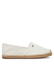 Tommy Hilfiger Espadryle Flag Canvas Espadrille FW0FW08541 Écru. Brązowe espadryle Tommy Hilfiger, bez wzorów, z materiału, bez obcasa. Za 189.99 zł.