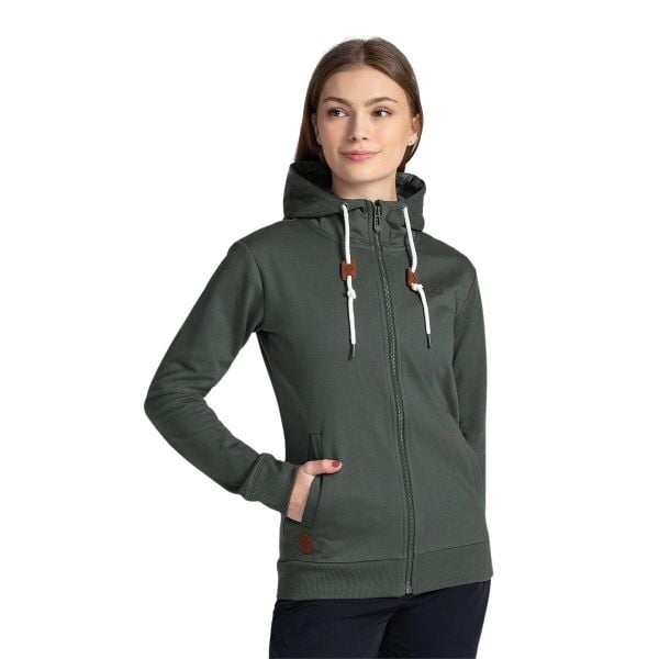Bluza damska Kilpi Bery. Zielone bluzy Kilpi, l, bez wzorów, casualowe, bez ramiączek, bez kaptura. Za 189.67 zł.