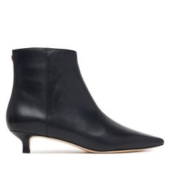 Botki LAUREN RALPH LAUREN. Czarne botki Lauren Ralph Lauren, bez wzorów, bez obcasa, na szpilce, bez zapięcia. Za 949.99 zł.