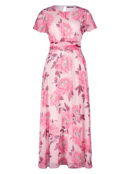 Zero Sukienka w kolorze jasnoróżowym rozmiar: 36. Różowe sukienki zero, bez wzorów, z tkaniny, bez kołnierzyka, bez ramiączek, maxi. Za 100.52 zł.