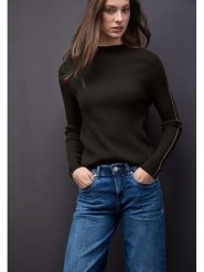 Street One Sweter w kolorze brązowym rozmiar: 36. Brązowe swetry Street One, bez wzorów, street, bez ramiączek. Za 135.81 zł.