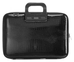 Torba Bombata Shiny Cocco 15''-16'' black. Czarne torby na laptopa Bombata, bez wzorów, ze skóry, na ramię. Za 369.00 zł.