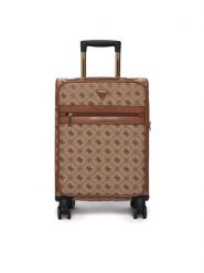 Guess Walizka kabinowa Melinda Logo TWLP99 02983 Beżowy. Brązowe walizki Guess. Za 829.99 zł.