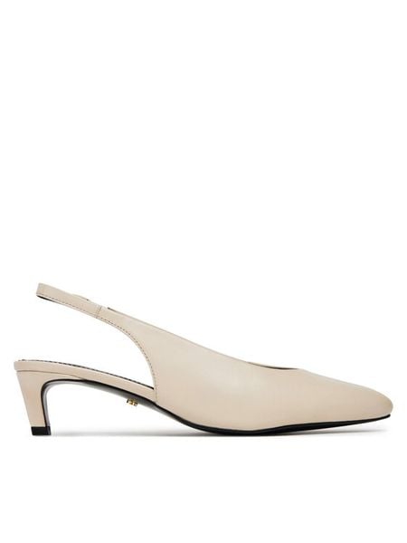 Gino Rossi Czółenka LILY-118324 Écru. Czółenka Gino Rossi, bez wzorów, ze skóry, bez obcasa, bez zapięcia. Za 299.99 zł.