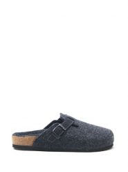 Comfortfusse Wełniane kapcie w kolorze ciemnoszarym rozmiar: 40. Czarne kapcie Comfortfüße, bez wzorów, z materiału. Za 218.57 zł.