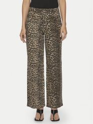 Vila Jeansy Chia 14105638 Beżowy Wide Leg. Brązowe jeansy Vila, bez wzorów, z bawełny. Za 129.99 zł.