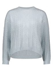 ONLY Sweter w kolorze szarym rozmiar: XL. Szare swetry ONLY, s, bez wzorów, z materiału, bez ramiączek. Za 95.92 zł.