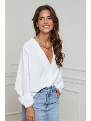 L'armoire de Suzette Bluzka w kolorze białym rozmiar: 34/36. Białe bluzki L'armoire de Suzette, l, bez wzorów, klasyczne, bez kołnierzyka, bez ramiączek. Za 73.99 zł.