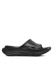 Hoka Klapki Ora Recovery Slide 3 1135061 Czarny. Czarne klapki HOKA, bez wzorów, z tworzywa sztucznego, sportowe, bez obcasa, bez zapięcia. Za 299.99 zł.