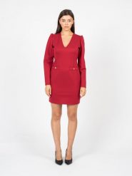 Rebel Queen By Liu Jo Sukienka | YF0145 J5240 | Kobieta | Czerwony. Czerwone sukienki Liu Jo, l, bez wzorów, z elastanu, eleganckie, bez kołnierzyka, bez ramiączek, mini, dopasowane. W wyprzedaży za 399.00 zł.