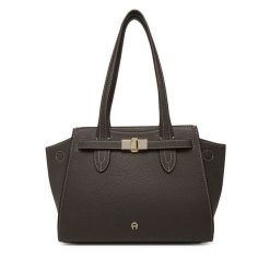 Torebka Aigner. Brązowe torebki klasyczne Aigner, bez wzorów, klasyczne, bez dodatków. Za 3,159.00 zł.