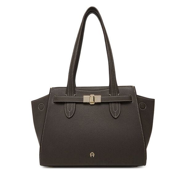 Torebka Aigner. Brązowe torebki klasyczne Aigner, bez wzorów, klasyczne, bez dodatków. Za 2,059.00 zł.