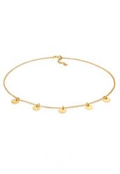 Elli Damski naszyjnik Choker Geo Platelet Round 925 Sterling Silver Naszyjniki 1 ct. Szare naszyjniki Elli, z materiału, srebrne. Za 293.99 zł.