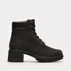 TIMBERLAND Kinsley 6 In Waterproof Boot Botki damskie. Czarne botki Timberland, bez wzorów, z gumy, eleganckie, bez obcasa, bez zapięcia. Za 349.99 zł.