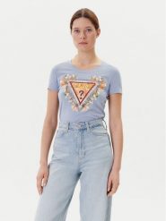 Guess T-Shirt W5YI08 J1314 Niebieski Regular Fit. Niebieskie t-shirty Guess, xl, z aplikacjami, z bawełny, bez kołnierzyka, bez ramiączek. Za 199.99 zł.