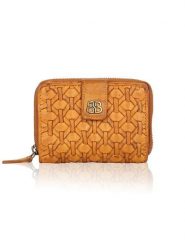 Bellicci Skórzany portfel "Percy" w kolorze jasnobrązowym - 10 x 13 x 3 cm rozmiar: onesize. Brązowe portfele Bellicci, bez wzorów, z materiału. Za 122.95 zł.