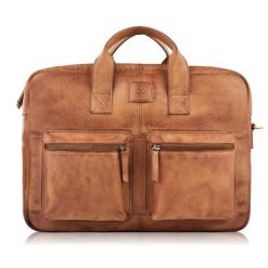 Torba skórzana na laptopa PAOLO PERUZZI AV-01-CG koniakowa. Torby na laptopa PAOLO PERUZZI, bez wzorów, ze skóry, na ramię. Za 499.99 zł.